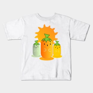 Kawaii Food Pineapple Funny Foods Kids T-Shirt